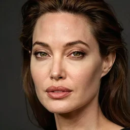 close - up portrait of angelina jolie, fine art photo portrait by paolo roversi,