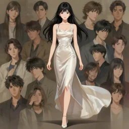 anime woman fullbody art, wearing a clean pearly dress, digital art, character concept, head fully visible, attractive, illustrious clothes, High Details, Cinematic, WLOP, Rossdraws, James Jean, Andrei Riabovitchev, Marc Simonetti, Yoshitaka Amano, Thomas Kinkade, Makoto Shinkai, ArtStation, CGSociety, trending on artstation