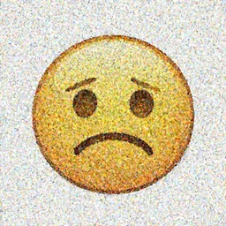 sad facial expression emoji vector art on a white background, 4K,