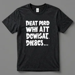 a funny saying on a t - shirt