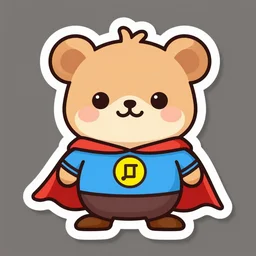 cute miss mascot rototaupe rototaupe drilbur super hero sticker art, cronobreaker, beeple game icon