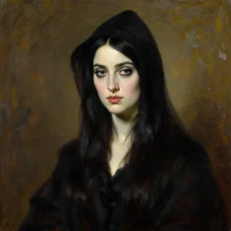 Goth girl by Mario Testino, oil painting by Lawrence Alma-Tadema, masterpiece