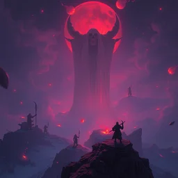 a beautiful painting of the last necromancers roaming the earth from above, by makoto shinkai and anton fadeev and mandy jurgens, unreal engine 5, character concept art, matte painting, heavy metal magazine, trending on artstation