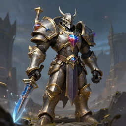 world of warcraft paladin, by greg rutkowski, detailed