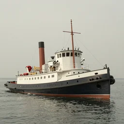 (((((1950s tugboat . muted colors.))))) by Jean-Baptiste Monge !!!!!!!!!!!!!!!!!!!!!!!!!!!