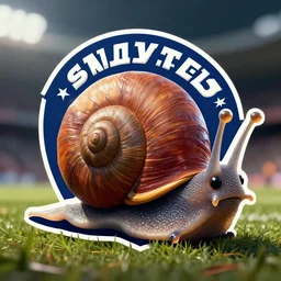 epic professional digital art of a determined snail sports team logo, ,best on artstation, cgsociety, wlop, Behance, pixiv, astonishing, impressive, outstanding, epic, cinematic, stunning, gorgeous, much detail, much wow,, masterpiece.