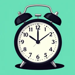 an alarm clock illustration by studio muti