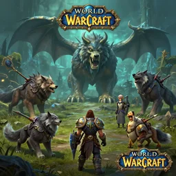 mount epic wolves screenshot world of warcraft mounts worldboss borberland comics by jesper ejsing art and by feng zhu, by rhads, makoto shinkai and lois van baarle, ilya kuvshinov, rossdraws global light 3 d rtx hdr