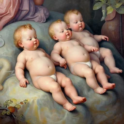 hyperrealistic abstract close - up renaissance psychedelic!! figures of babies slide down from the fresco of the sistine chapel, instead of figures of people, cybernetic spiders!!! octane render, hd