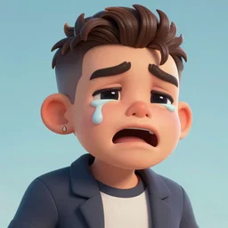 Giga chad crying , Digital art , Hyperdetailed , trending on artstation , CGSociety