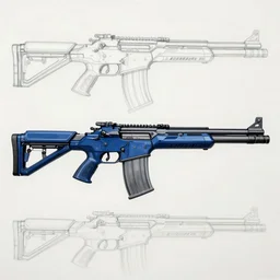 blueprint rifle diagram in new alien movie, concept art - n 4