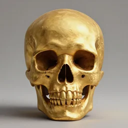 [ skull - shaped ] golden buddhist temple, matte painting, 4 k, masterpiece, digital art, octane render, trending on artstation