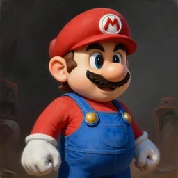 an ultra - realistic portrait painting of mario in the style of frank frazetta. 4 k. ultra - realistic. highly detailed. dark fantasy. epic lighting.