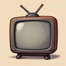 digital drawing of a tv head oc, trending in pinterest, character concept art
