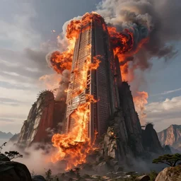 realistic photo of very high atmospheric temperature due to global warming, very sharp focus, very hyper realistic, highly detailed, fantasy art station