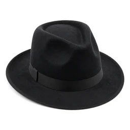 gothic fedora, 8k product photo, isolated on a pure white background, centered, entire object in frame, sharp focus, soft studio lighting