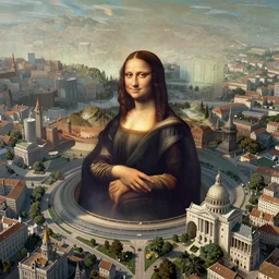 a epic scene of utopia, aerial photography, by leonardo da vinci, on artstation, ultra detailed,