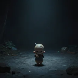 huggy wuggy, liminal space, dim lighting