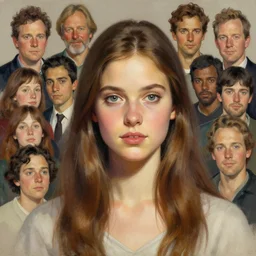 greg manchess portrait of a beautiful young woman, matte painting, trending on artstation, by huang guangjian, gil elvgren, sachin teng, greg rutkowski, magali villeneuve, artgerm, jeremy lipkin, michael garmash and, rey