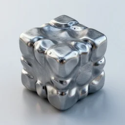 liquid metal cube 3 d