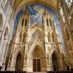 cathedral inside painted by Thomas Kinkade
