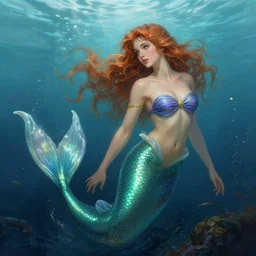 beautiful mermaid emerging from the ocean, highly detailed, digital painting, artstation, concept art, sharp focus, illustration, art by artgerm and greg rutkowski and alphonse mucha