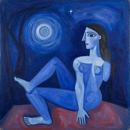 the universe if it was painted by pablo picasso in his blue period - 9