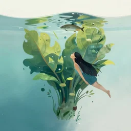 tranquil freedom, the spirit of life,  submerging wisdom in the ecosystem digital painting  by Beeple and CGSociety