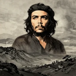 che guevara by harumi hironaka, illustration