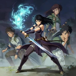 woman wielding a scimitar and casting magic, behance hd artstation by jesper ejsing by rhads, makoto shinkai and lois van baarle, ilya kuvshinov, ossdraws