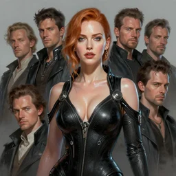 portrait shot of christina hendricks in cyberpunk clothed, shiny skin, wet, oily, intricate, elegant, highly detailed, centered, digital painting, artstation, concept art, smooth, sharp focus, illustration, artgerm, tomasz alen kopera, peter mohrbacher, donato giancola, joseph christian leyendecker, wlop, boris vallejo