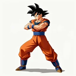concept art of Goku dancing salsa . Trending on art station