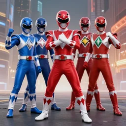 the Power Rangers meet the MCU 4k detail