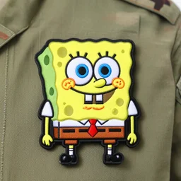 military patch of sponge bob