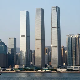 future megacity with immense skyscrapers Kowloon walked city