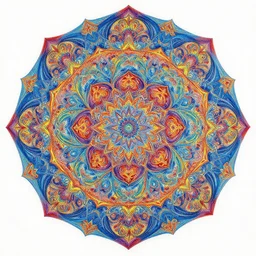 abstract visionary pop art painting by android jones, alex grey, behance contest winner, psychedelic art, psychedelic, hypnotic, fractals geometrical tesselations mandalas stencil