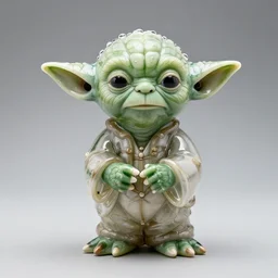 yoda glass sculpture
