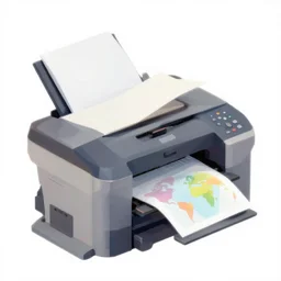 a large printer printing a colorful world, low poly, on clear background, isometric art, 3 d render, amazing detail, concept art, ray tracing, smooth, sharp focus, ethereal lighting
