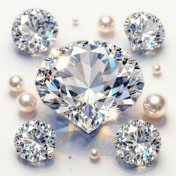 a beautiful watercolor painting of diamonds and pearls, highly detailed, digital painting, artstation, concept art, smooth, sharp focus, dynamic volumetric lighting, radiant, prismatic, ultrarealistic, cinematic, octane render