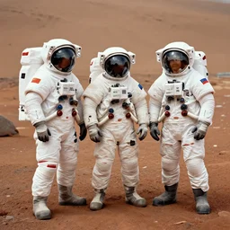 astronauts on mars, hyper realism, high detail, extremely detailed, very sharp, award winning photo, in the style of vivian maier
