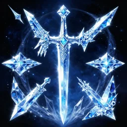 album cover art for crystal king sword glacier corners by akihiko yoshida