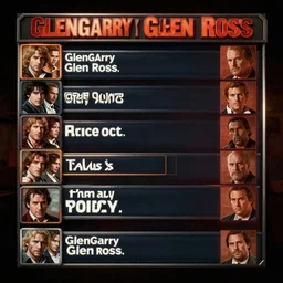 character select screen for Glengarry Glen Ross fighting game, game screenshot
