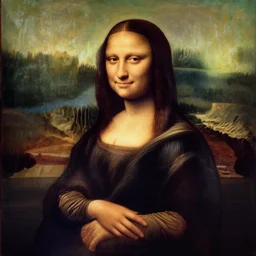 mona lisa painting herself