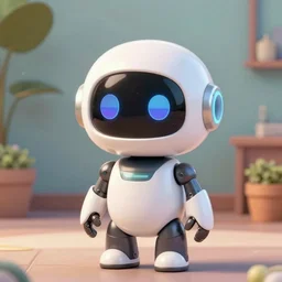 A beautiful adorable robot in a Pixar Artstyle, ultra-detailed. Anime, pixiv, octane render, Disney, trending on ArtStation