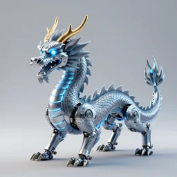 techno chinese dragon, octane, unreal engine 5, leds