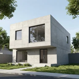 a Concrete house