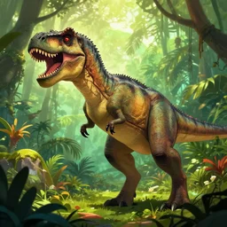 tyrannosaurus in the jungle, genndy tartakovsky, samurai jack