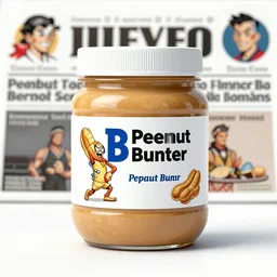 jar of peanut butter as the hero on the front page of a comic book dc jack kirby