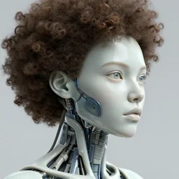 complex 3 d render, hyper detailed, ultrasharp, beautiful biomechanical afro female cyborg portrait with a porcelain profile face, natural soft rim light, headdress made of flowers, embroidered leaves, cyberpunk metallic brackets, sponge lemon corals, daisies, colorful mushrooms, jellyfish, puffballs, white red rhizomorphs, alexandre ferra white mecha, alexander mcqueen, beautiful natural soft illumination, octane highly render, 4 k, ultra hd,
