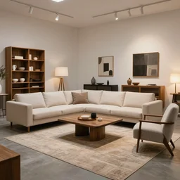 critically acclaimed furniture design collection in a showroom